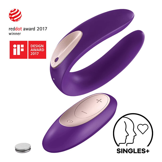 Satisfyer Double Plus Remote aus Silikon, 8 cm