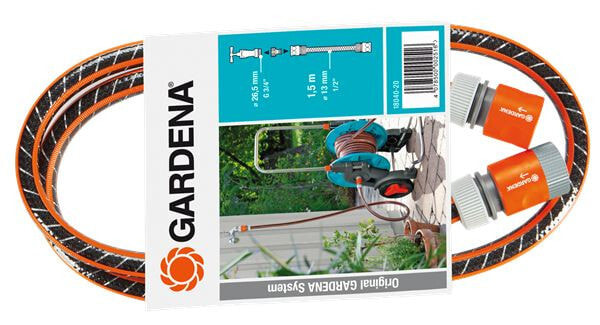Gardena 18040-20 шланг для полива 1,5 m Черный, Оранжевый