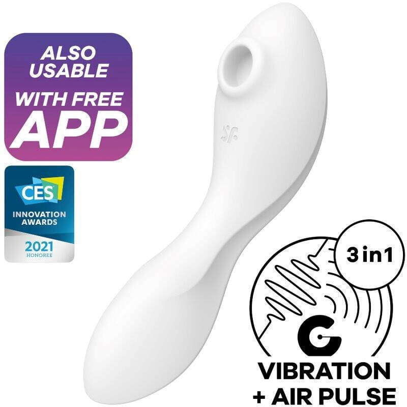 Вибратор Curvy Trinity 5 with APP Satisfyer Connect White