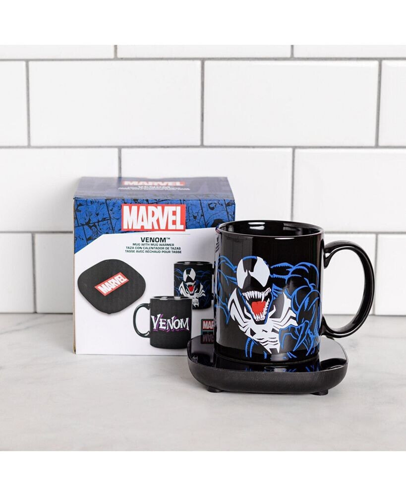 Marvel Venom Mug Warmer with Mug – Keeps Your Favorite Beverage Warm - Auto Shut On/Off
