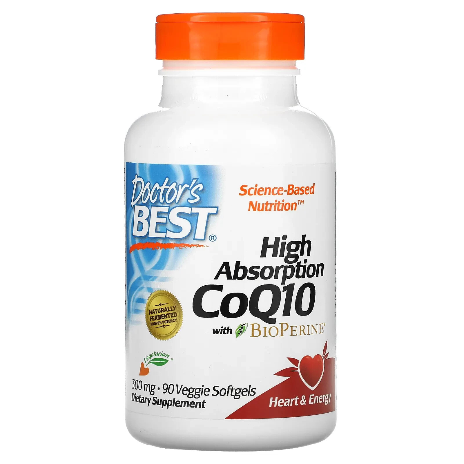 High Absorption CoQ10 with BioPerine, 200 mg, 60 Veggie Softgels
