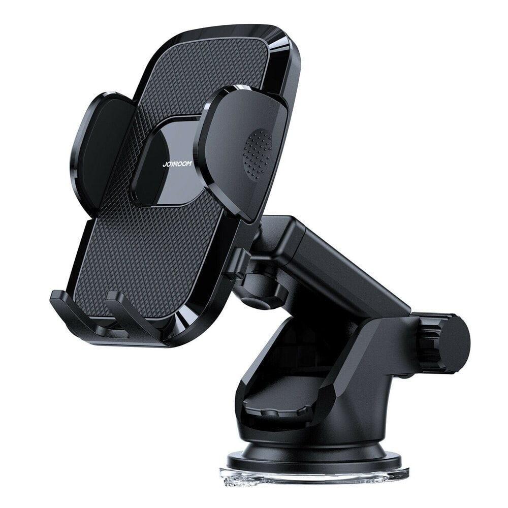 Samochodowy uchwyt na telefon z teleskopowym ramieniem na deskę rozdzielczą i szybę czarny