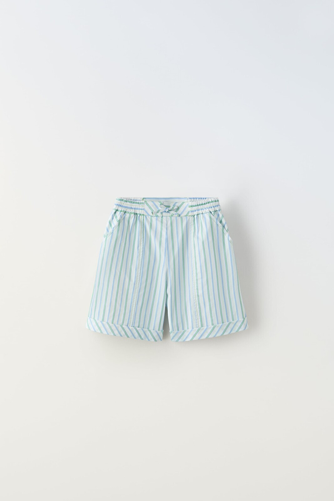 Striped bermuda shorts