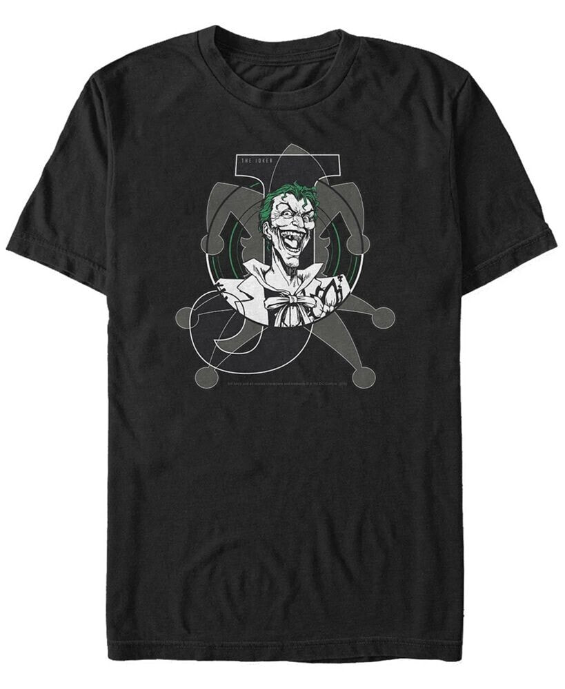 Fifth Sun dC Men's Batman The Joker Card Short Sleeve T-Shirt