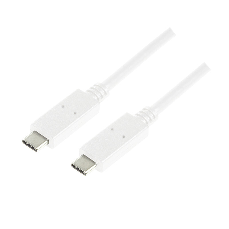 LogiLink CU0130 USB кабель 0,5 m 3.2 Gen 2 (3.1 Gen 2) USB C Белый