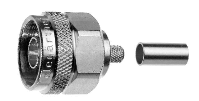 Telegärtner N Straight Plug Crimp G1 (RG-58C/U) crimp/crimp коаксиальный коннектор J01020A0108
