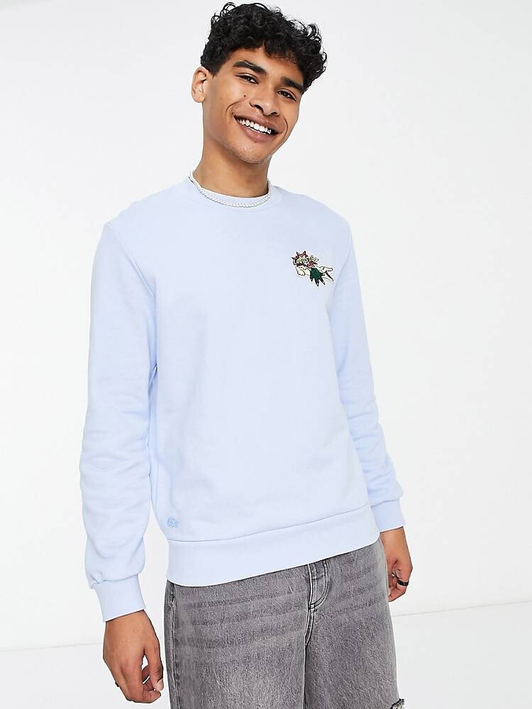 Lacoste – Holiday – Sweatshirt in Blau mit Rundhalsausschnitt