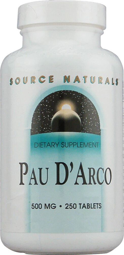 Болеутоляющее или противовоспалительное средство Source Naturals  Pau D'Arco -- 500 mg - 250 Tablets