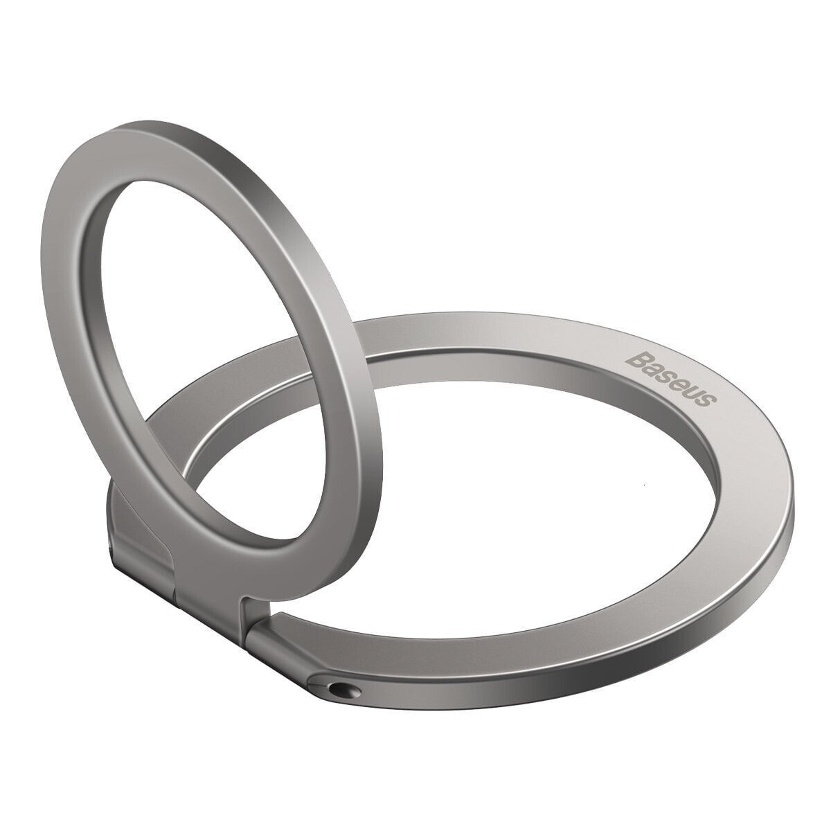 Magnetyczny uchwyt ring podstawka Halo do telefonu srebrny
