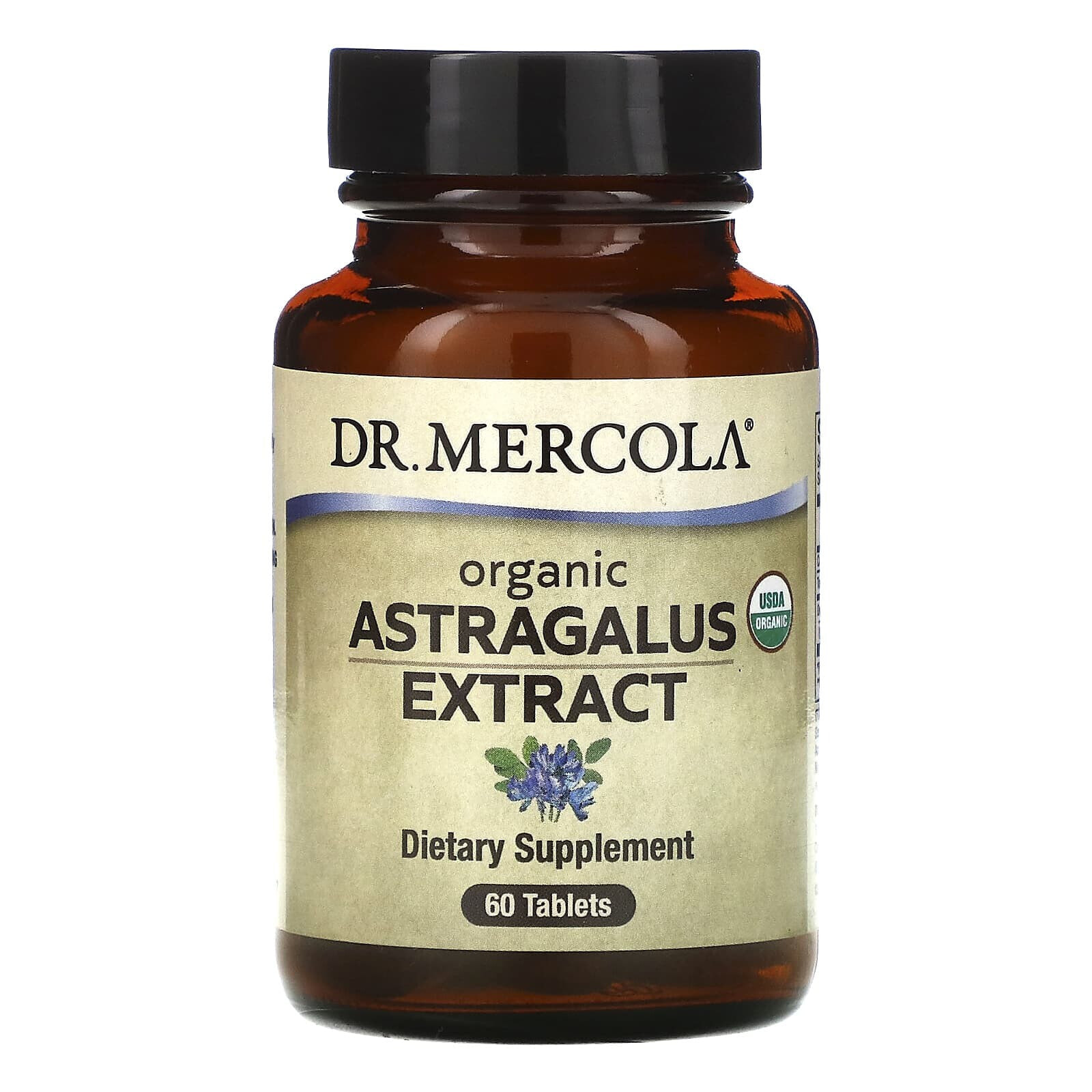 Dr. Mercola, Органический экстракт астрагала, 60 таблеток