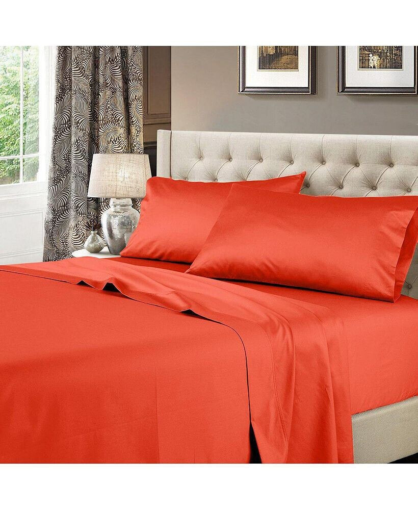 Egyptian Linens 600 Thread Count Solid Cotton Sheets Set, Full