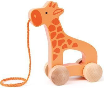 Детская игрушка-каталка Hape Żyrafa Na Sznurku - E0906