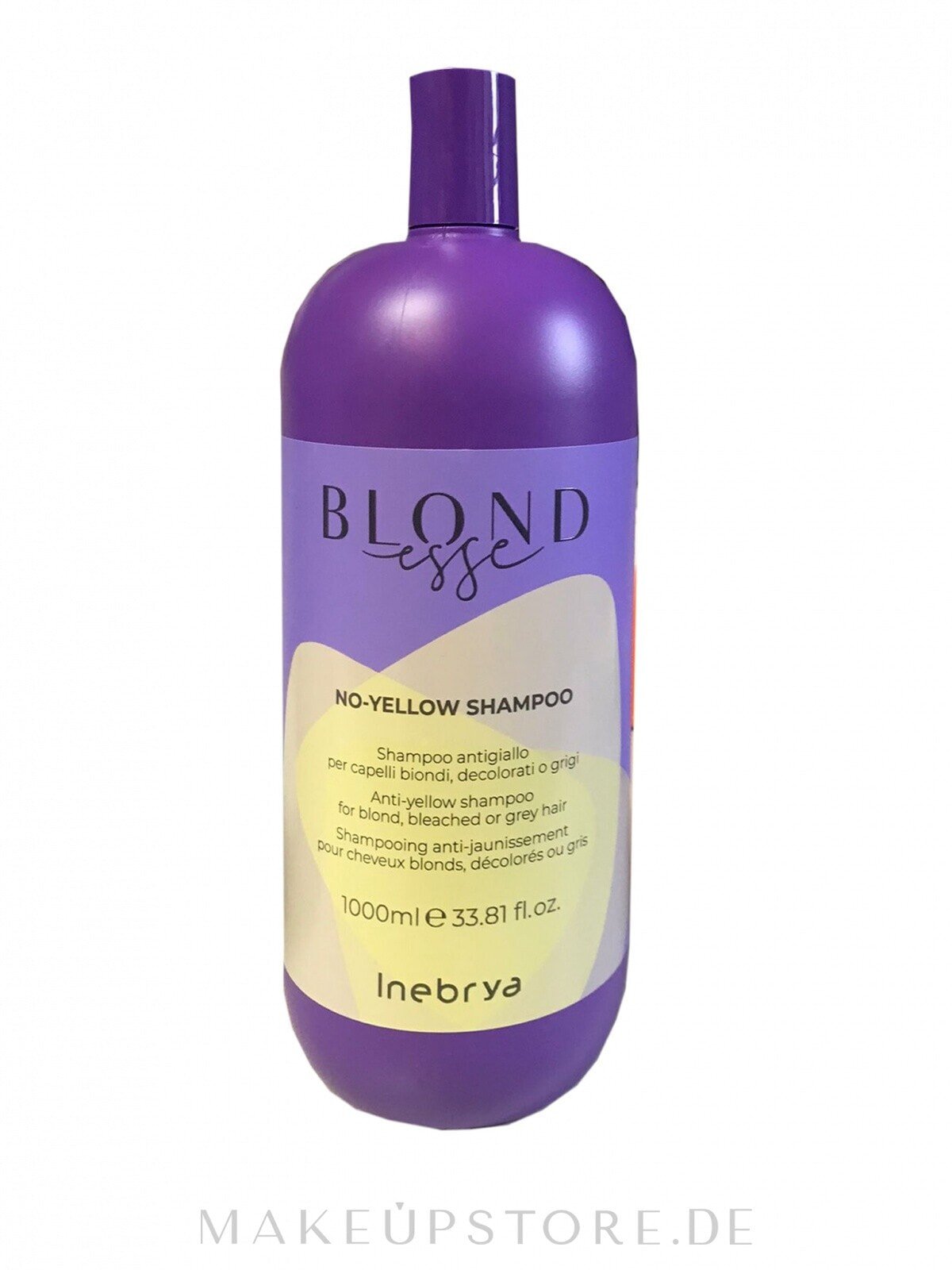 Shampoo für blondes, blondiertes und graues Haar gegen Gelbstich - Inebrya Blondesse No-Yellow Shampoo