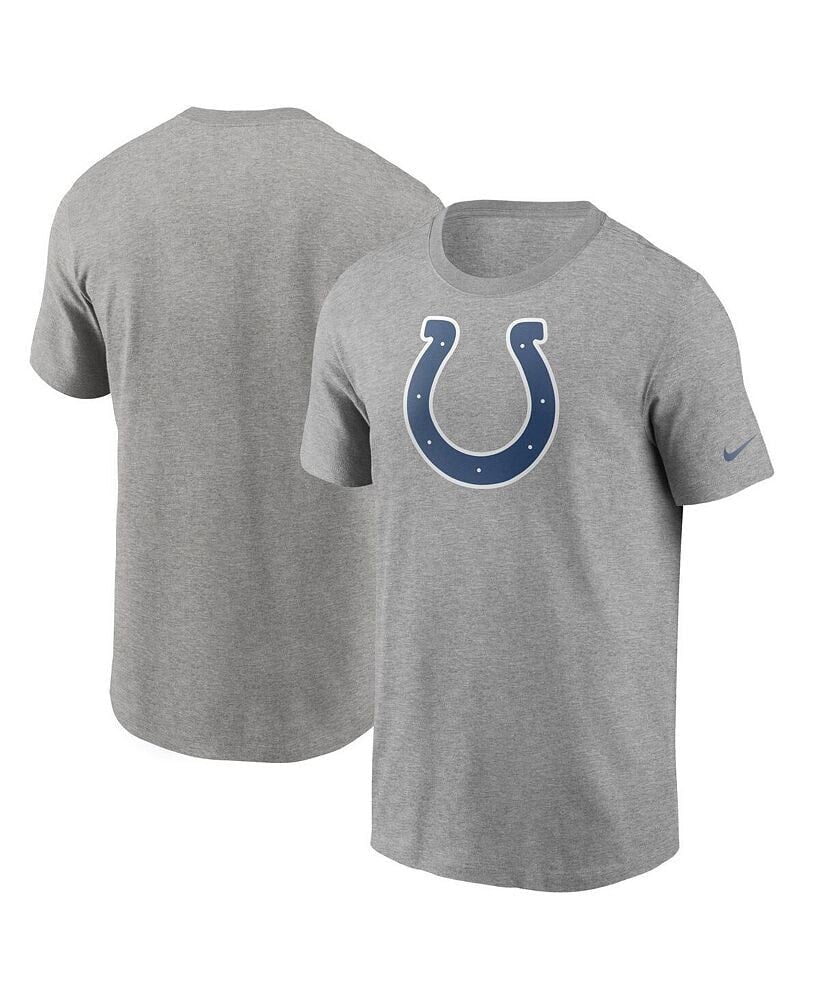 Nike men's Heathered Gray Indianapolis Colts Primary Logo T-shirt