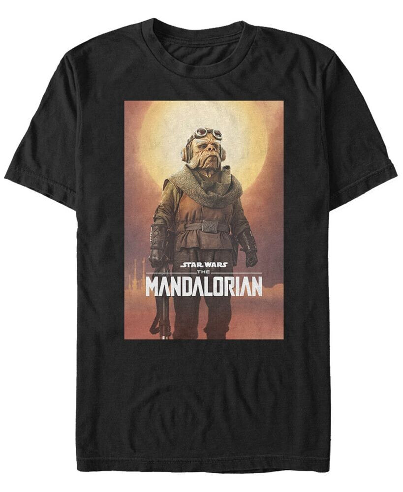 Fifth Sun star Wars The Mandalorian Kuiil Character Poster Short Sleeve Men's T-shirt