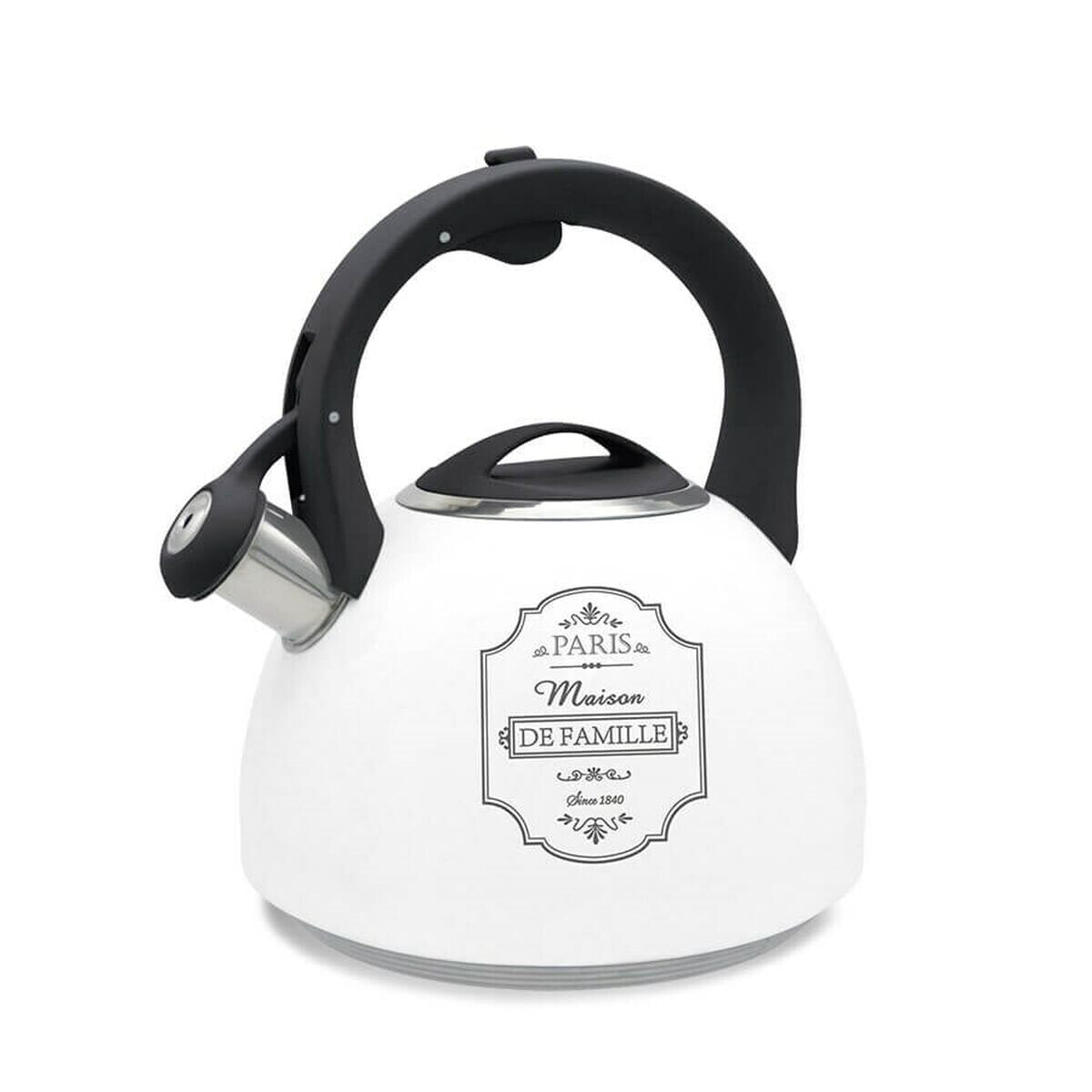 Teapot Feel Maestro MR-1324 White Black Stainless steel 2,5 L