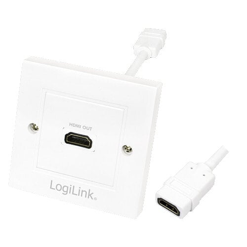 LogiLink AH0014 кабельный разъем/переходник HDMI female Белый