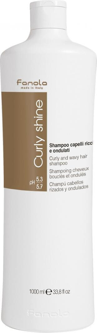 Fanola Curly Shine Shampoo Шампунь, придающий блеск, для кудрявых волос 1000 мл