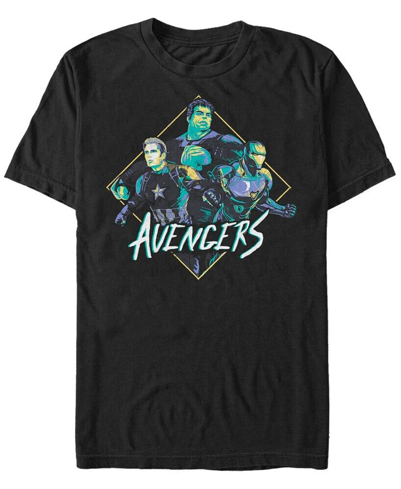 Fifth Sun marvel Men's Avengers Endgame Pop Art The Rad Three Short Sleeve T-Shirt