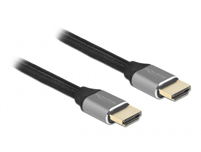 Компьютерный разъем или переходник DeLOCK 83995, 1 m, HDMI Type A (Standard), HDMI Type A (Standard), 3D, 48 Gbit/s, Grey