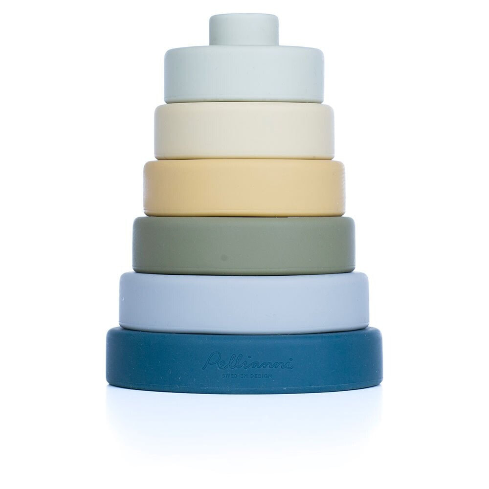 PELLIANNI Silicone Stacking Toy Bluish