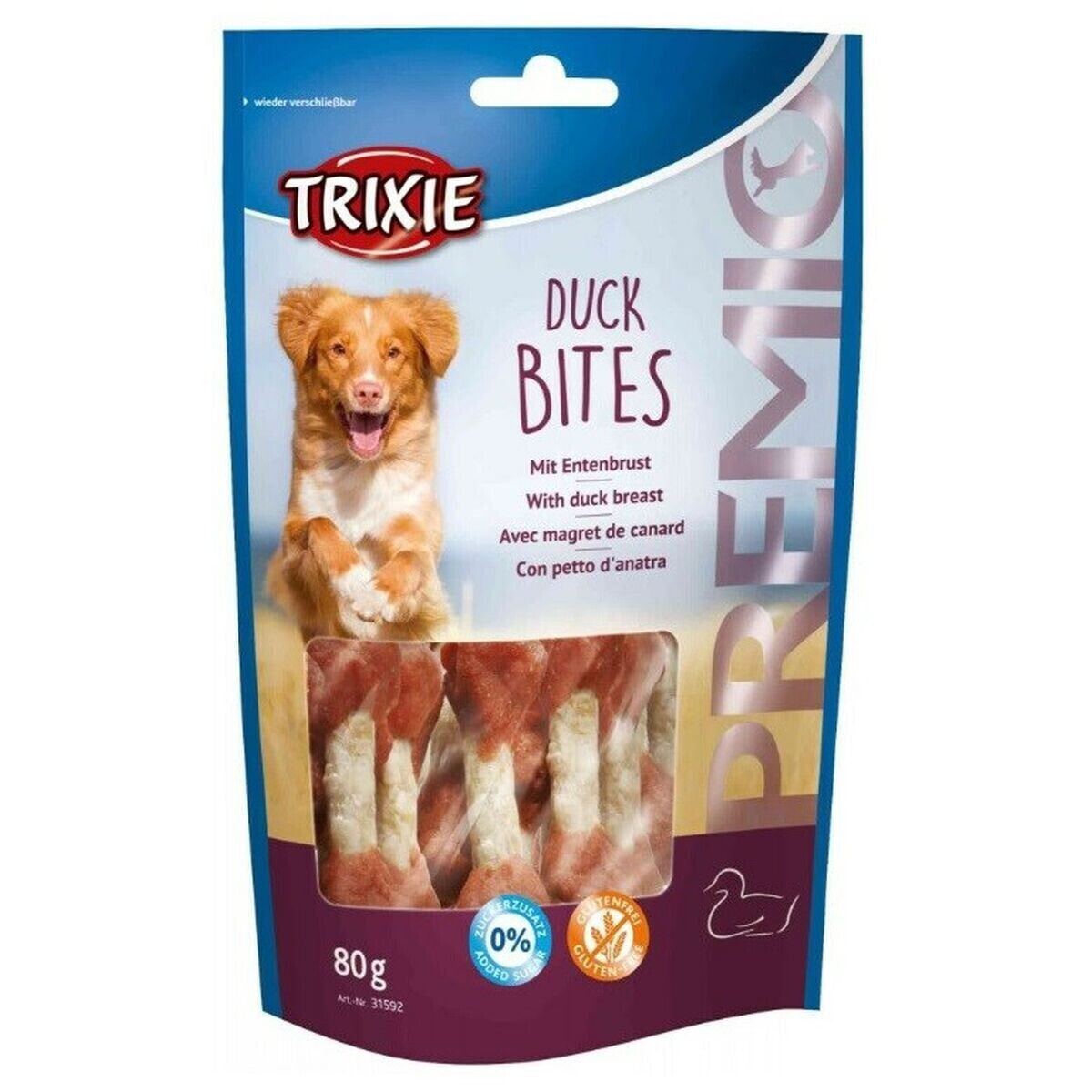 Dog Snack Trixie TX-31592 Duck 80 g