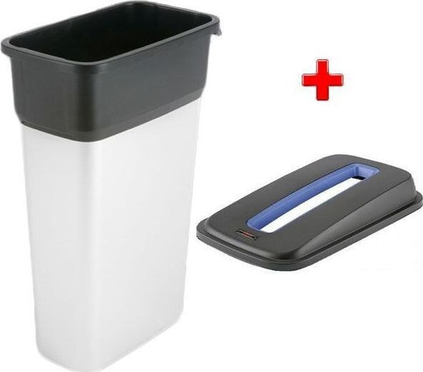Vileda waste bin for segregation 55L silver (Zes000009)
