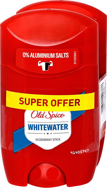 Old Spice deo tuhý DUO 2x50ml White water