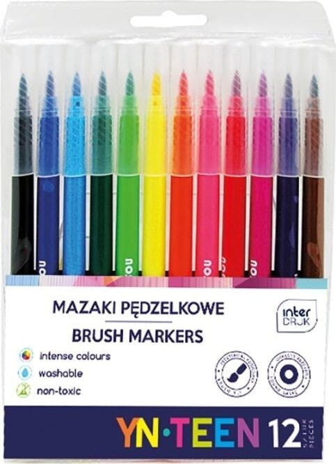 Interprint Brush markers 12 colors YN TEEN