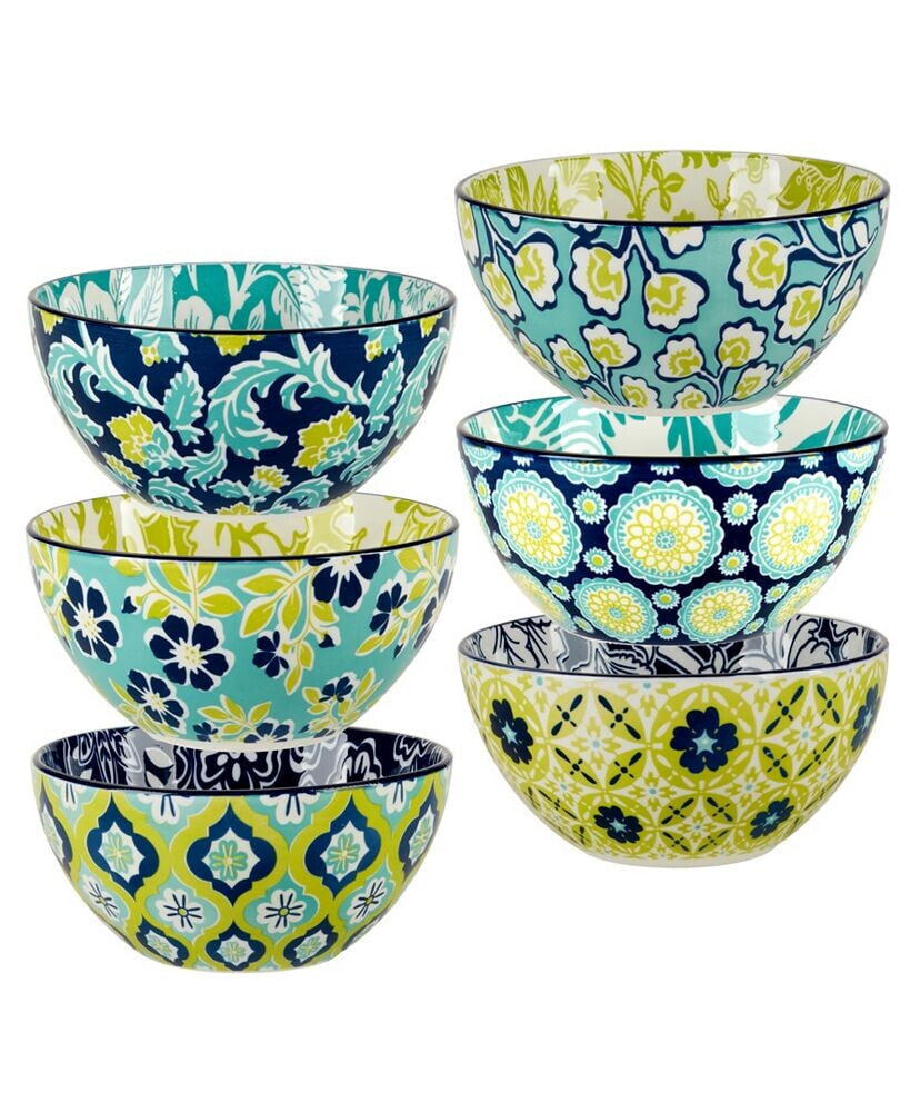 Certified International tapestry All Purpose Bowls, Set of 6
