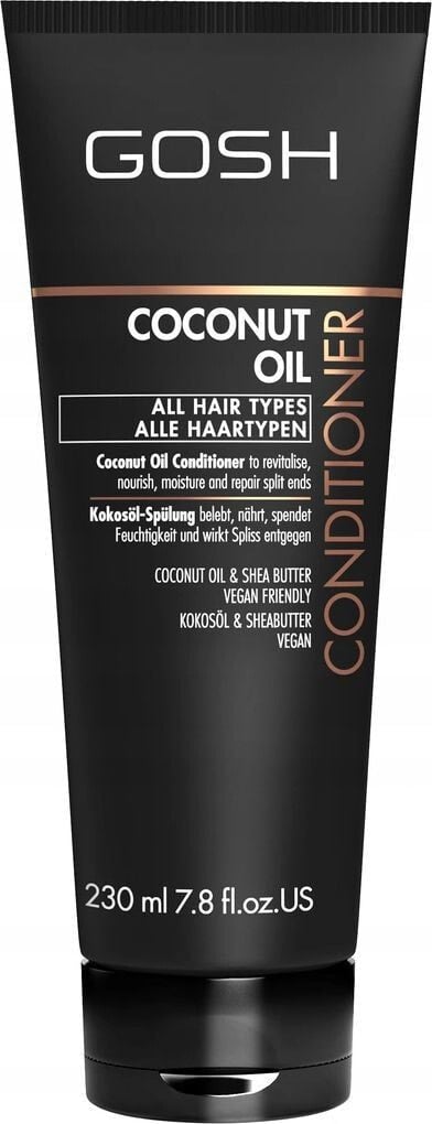 Бальзам для поврежденных волос Gosh Odżywka do włosów Coconut oil głęboko regenerująca, 230ml