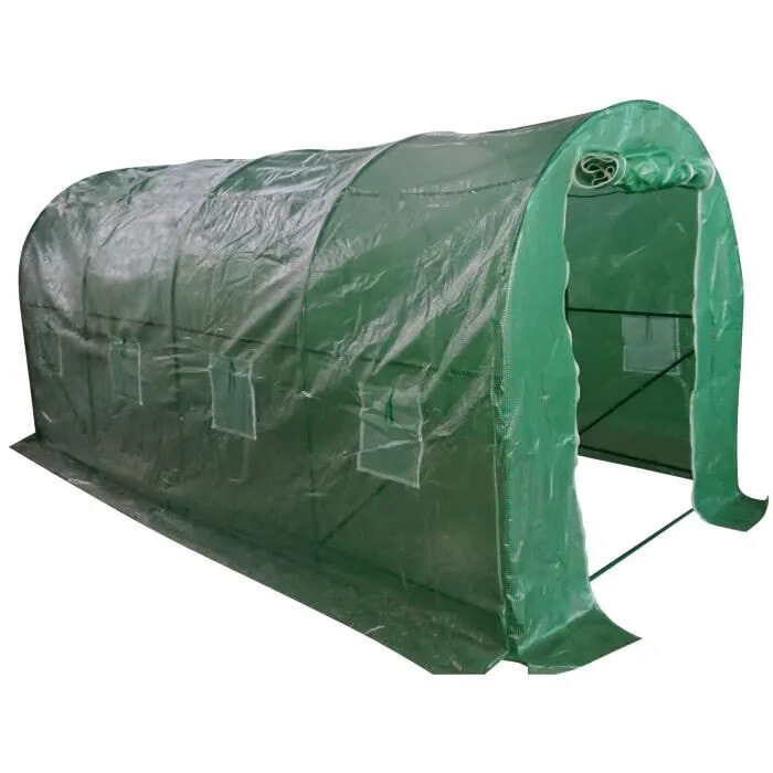 Tunnel Garden Greenhouse - 9 m - 140 g polyethylene canvas & 18 mm diameter steel tube