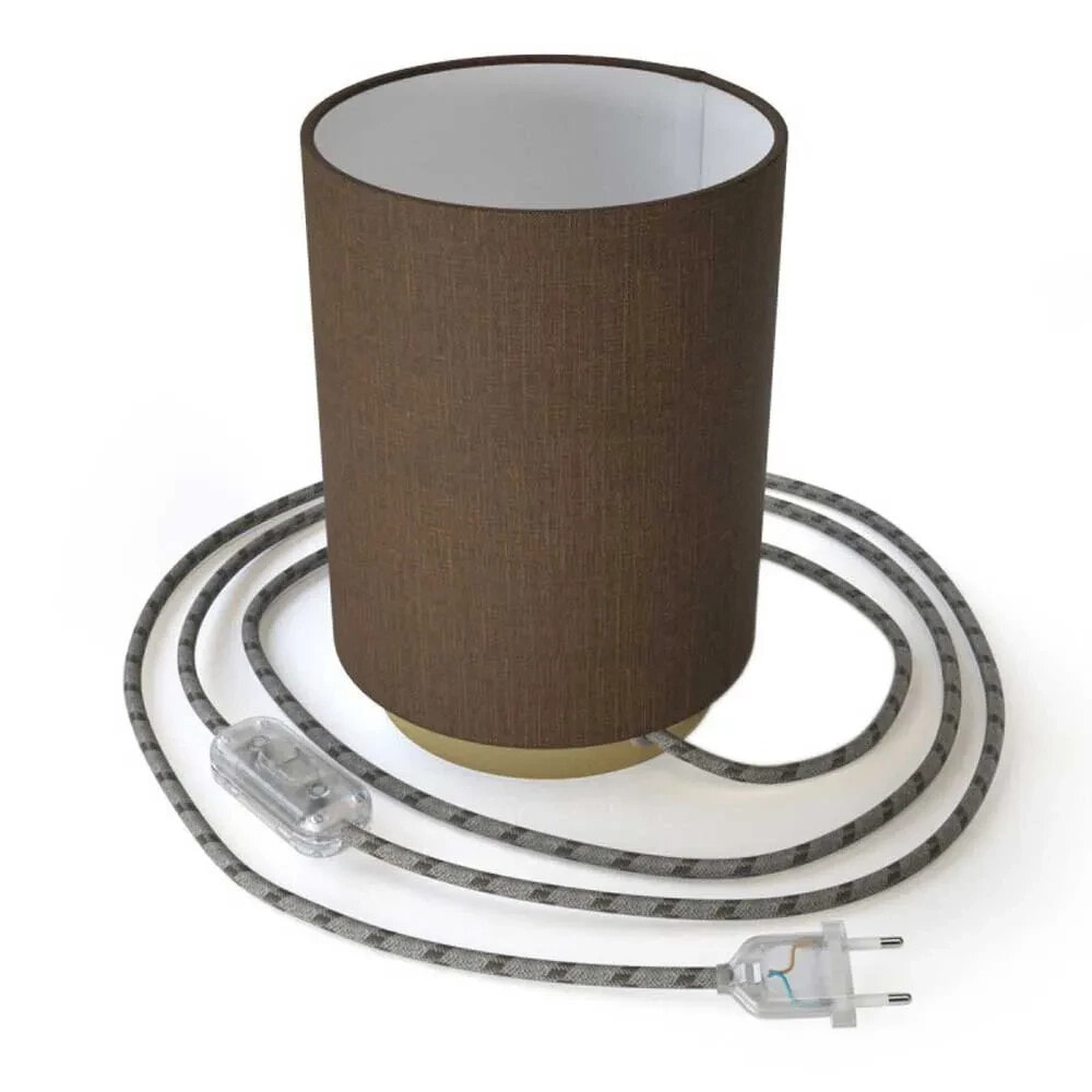 CREATIVE CABLES Posaluce Metal Cylinder Lamp With Light Bulb