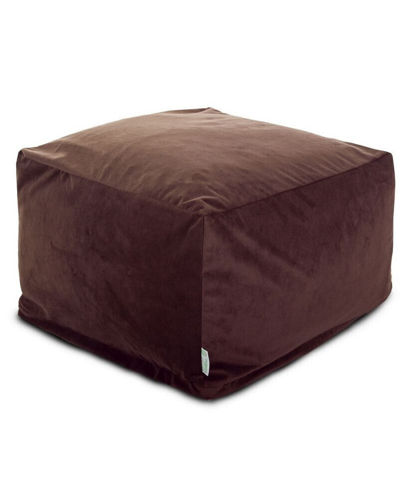 Majestic Home Goods polyester Ottoman Square Pouf 27