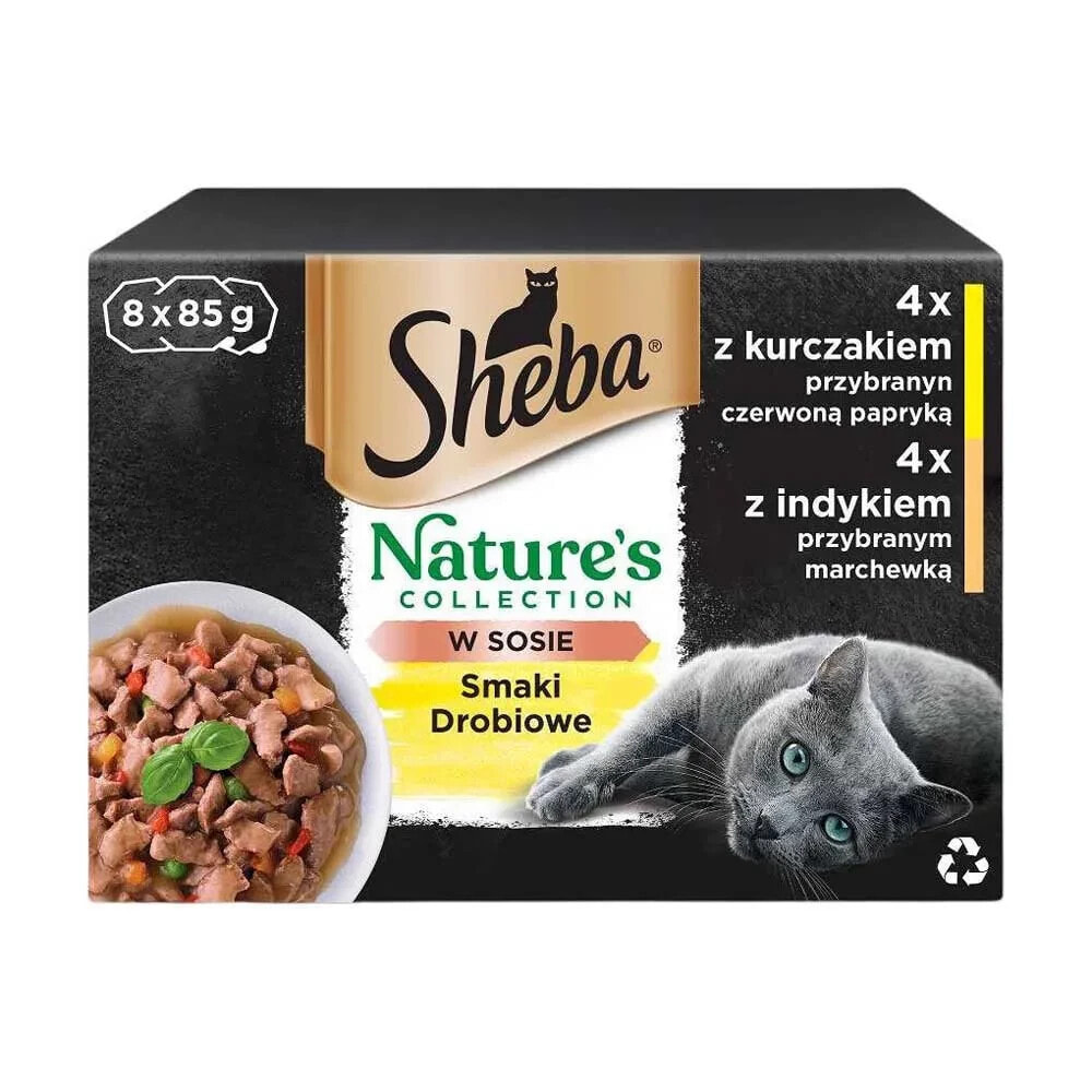 SHEBA Nature´s Collection Poultry Flavors wet food for cat 85g