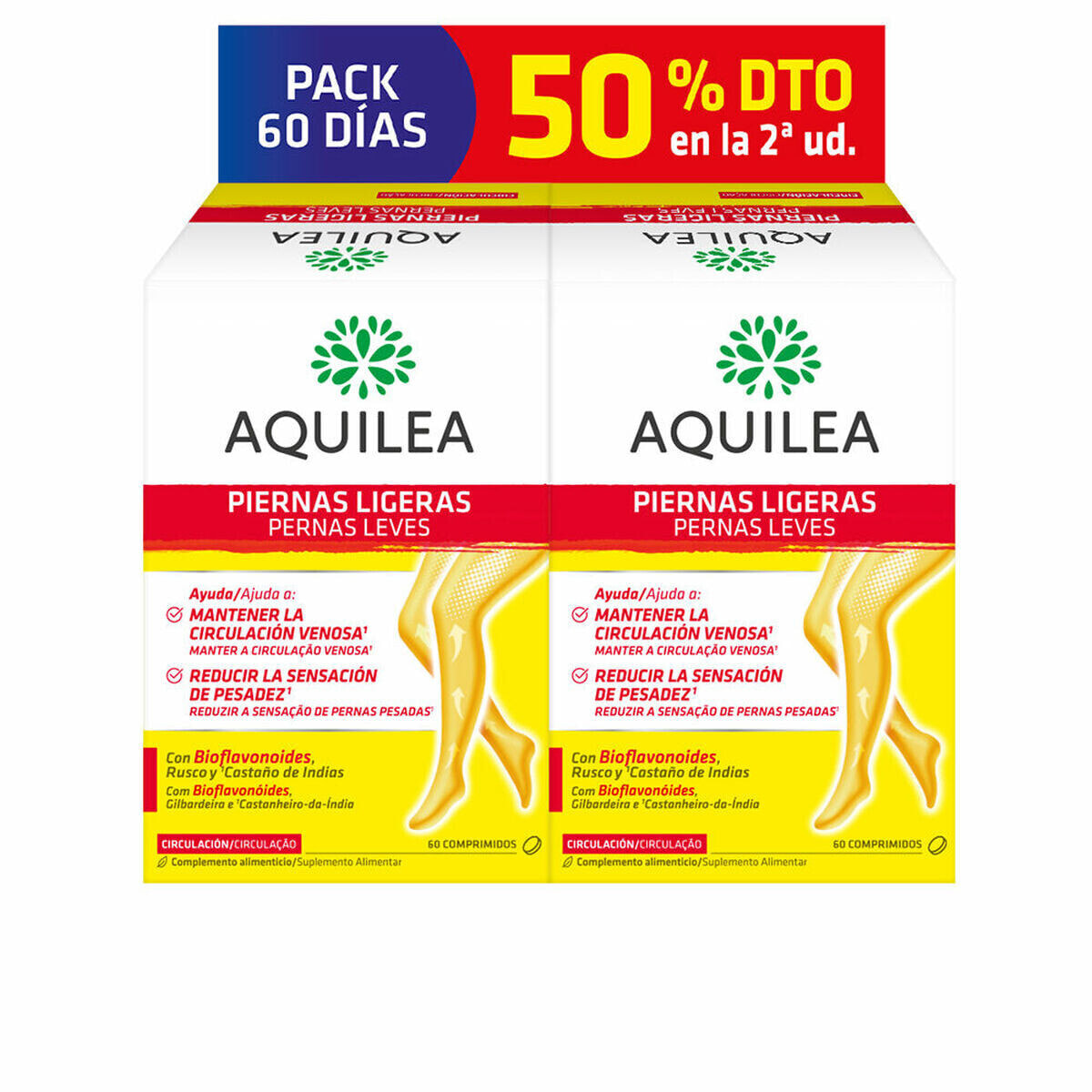 Collagen Aquilea PIERNAS LIGERAS 60 Units