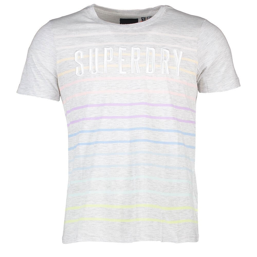 SUPERDRY Rainbow Stripe Short Sleeve T-Shirt