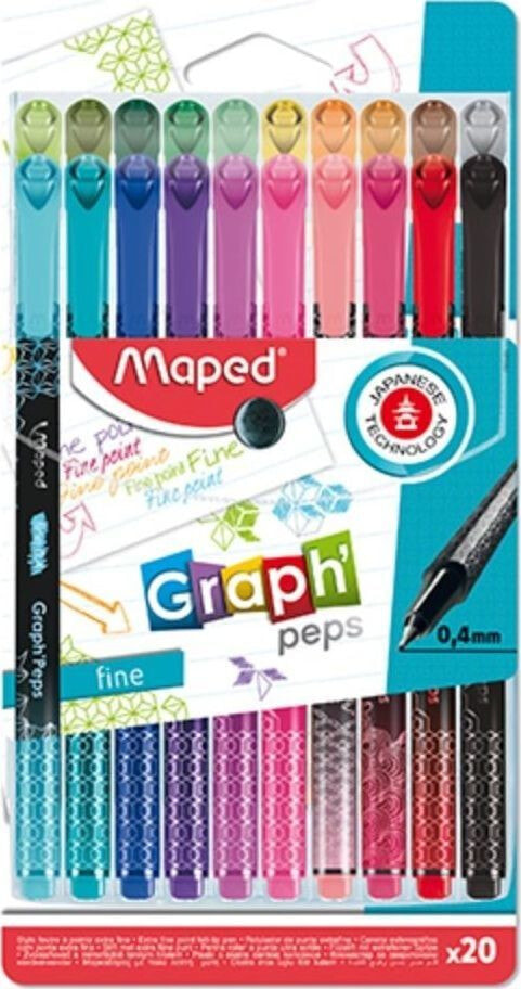 Maped Cienkopis Graph Peps Deco 20 kolorów MAPED