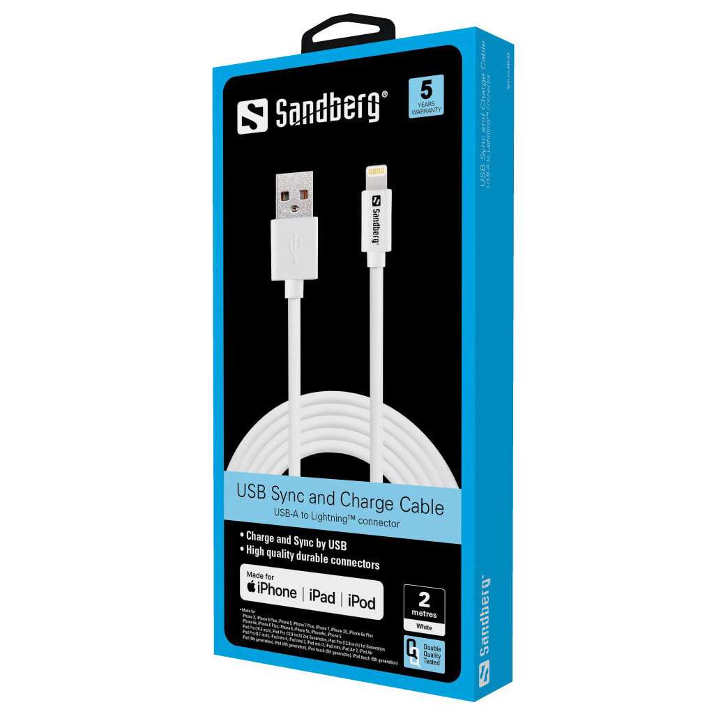 Sandberg USB>Lightning 2m AppleApproved 440-94
