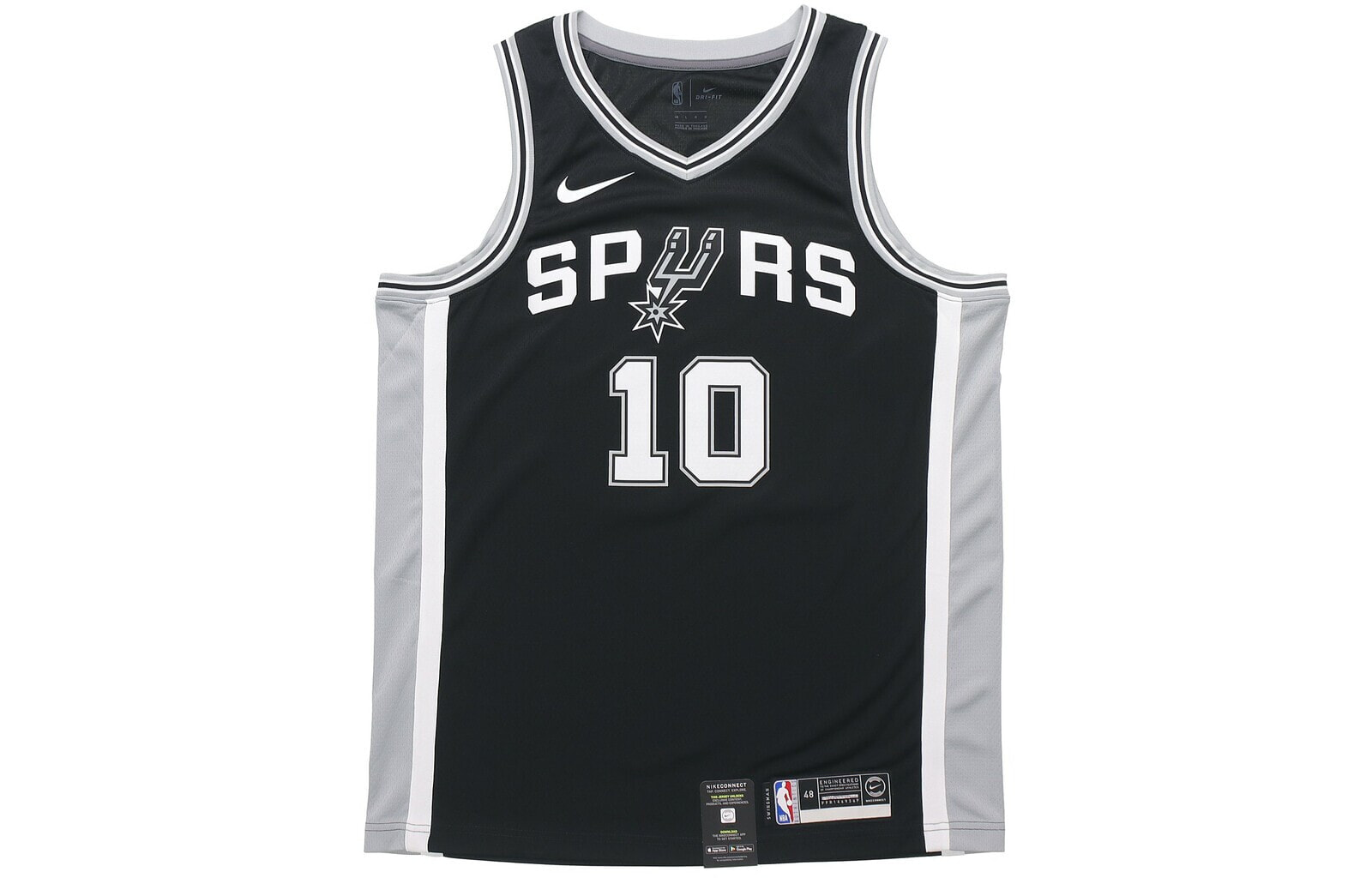 Nike NBA Jersey Icon Edition Swingman SW球迷版 圣安东尼奥马刺队 德罗赞 10号 字母无袖篮球背心 男款 黑色 / Баскетбольная Nike NBA Jersey Icon Edition Swingman SW 10 864509-018