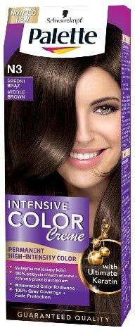 Schwarzkopf Palette Intensive Cream Color N3 Перманентная крем-краска для волос, оттенок каштановый