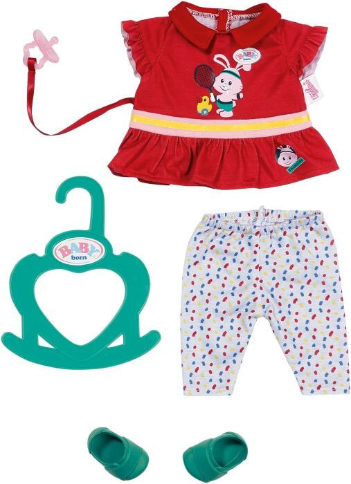 BABY born Little Sporty Outfit red Комплект одежды для куклы,блузка,туфли,штаны, 831885