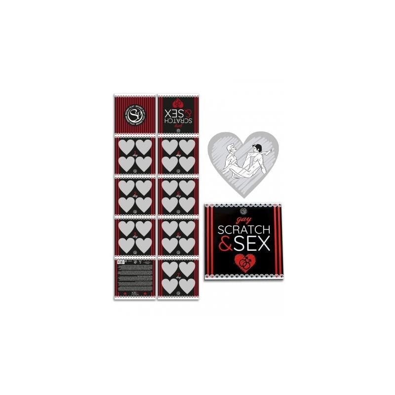Эротический сувенир или игра SECRET PLAY Scratch and Sex Gay (Es/En/Fr/Pt/De)