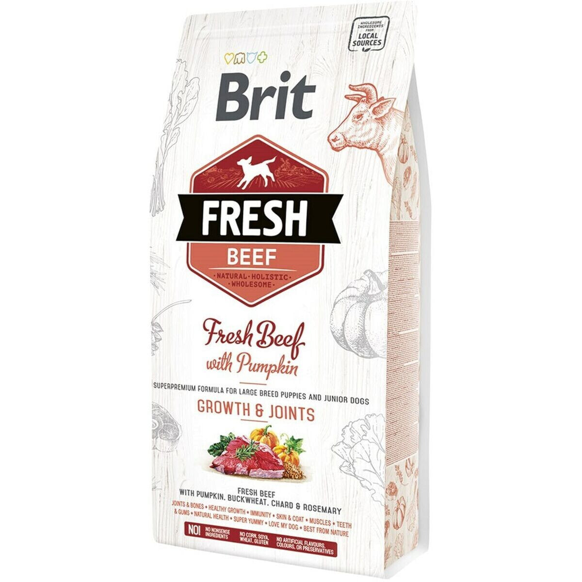 Фураж Brit Fresh Щенок / Юниор Телятина 20-40 Kg 2,5 kg