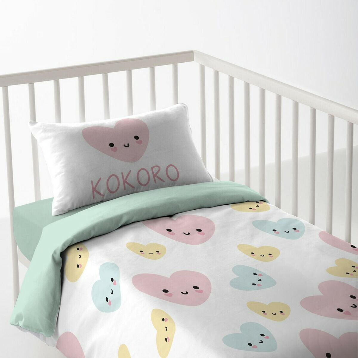 Cot Quilt Cover Cool Kids Kokoro 100 x 120 + 20 cm