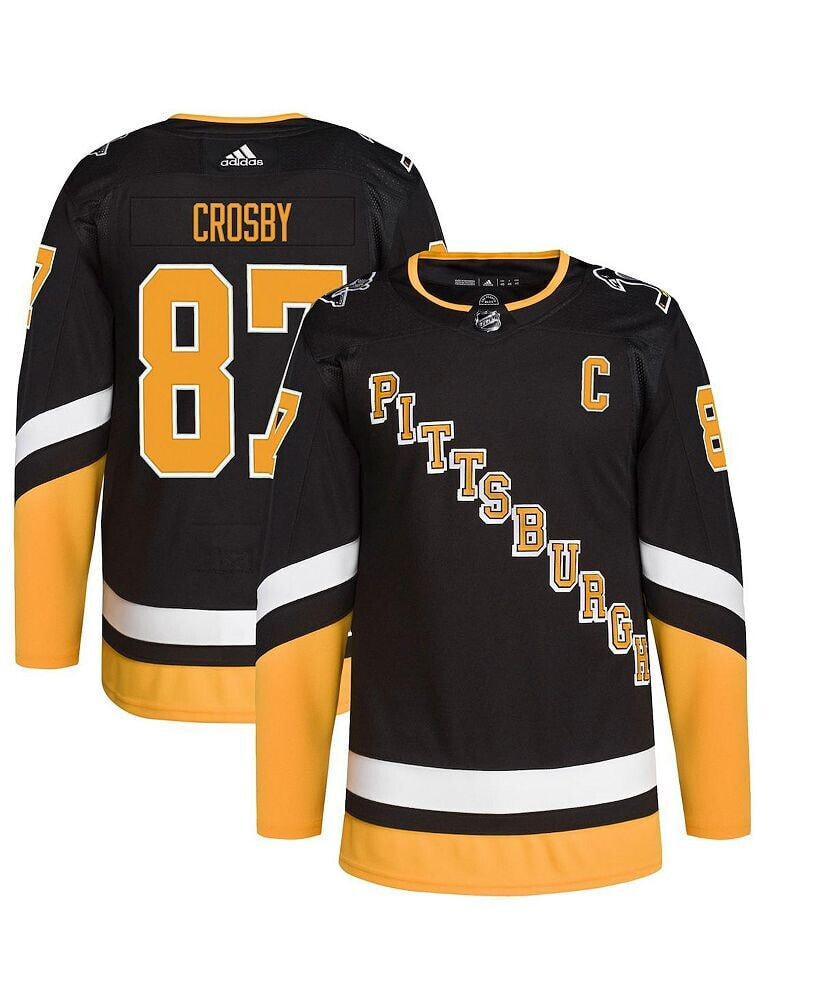 Men's Sidney Crosby Black Pittsburgh Penguins 2021/22 Alternate Primegreen Authentic Pro Player Jersey
