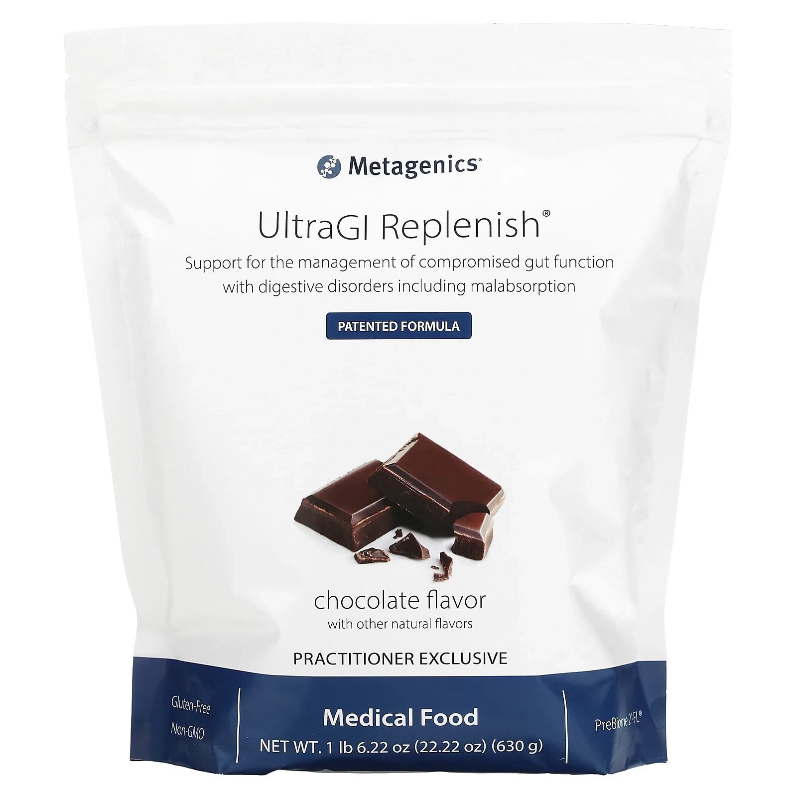 UltraGI Replenish, Chocolate, 22.22 oz (630 g)