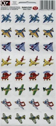 ALFA-ZET Stickers Alfika and Zetka 12 Planes