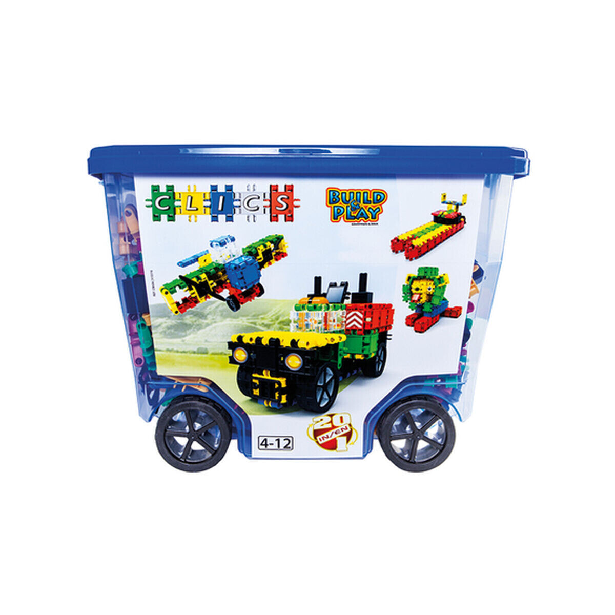 Construction set Clics CB606 Blue Multicolour 560 Pieces