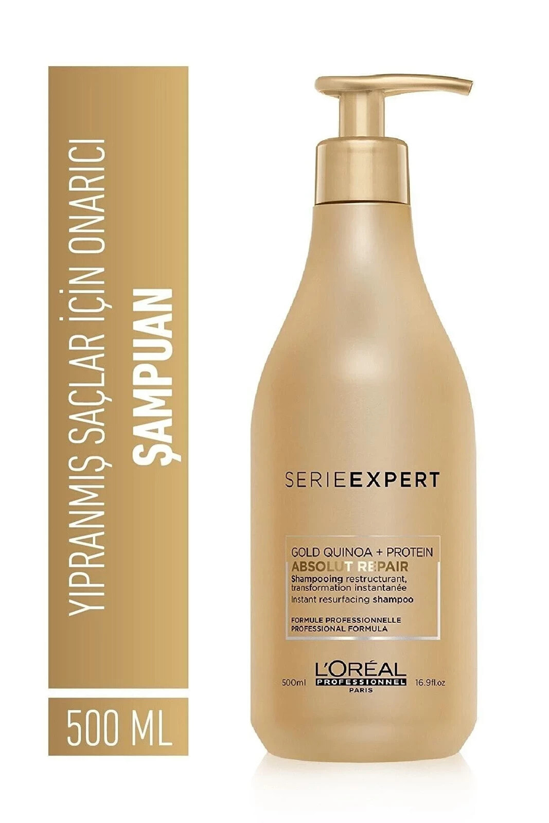 Serie Expert Gold Quinoa Absolut Repair Strengthening Shampoo 500ml KEYÜRN396